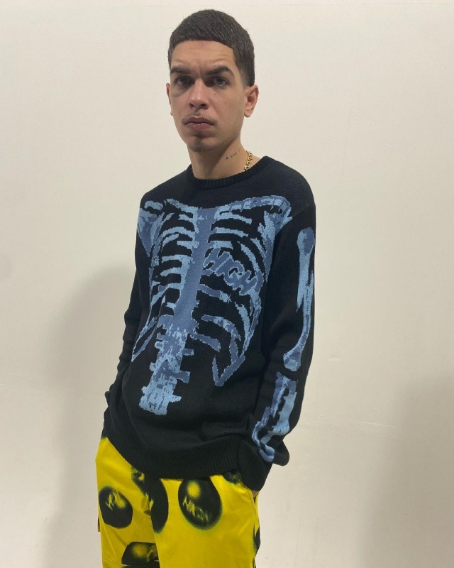 Malha High X-Ray Azul Escuro