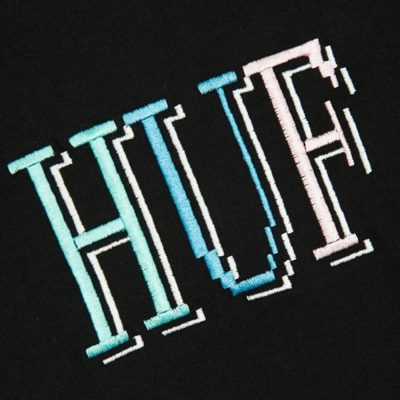 Camiseta Manga Longa Huf 8Bit Preto