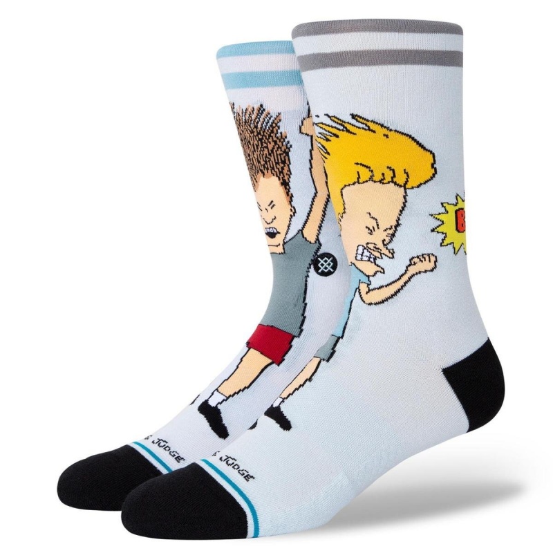 Meia Stance Settle Down Azul Claro Beavis And Buthead