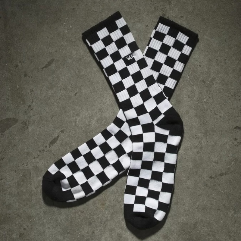 Meia Vans Checkerboard Preto/Branco