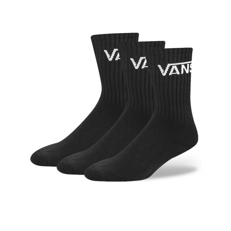 Meia Vans Classic Crew 3PK Preto