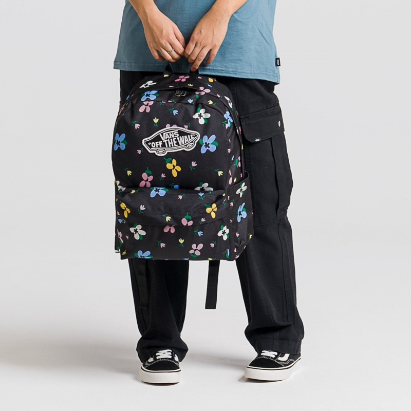 Mochila Vans Old Skool Lavender Mist Preto
