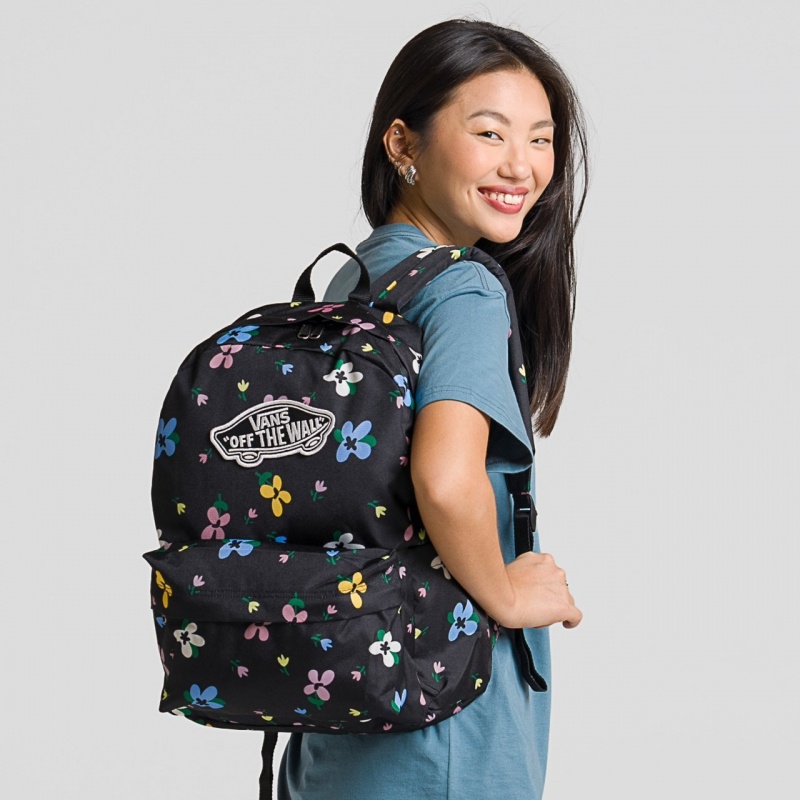 Mochila Vans Old Skool Lavender Mist Preto
