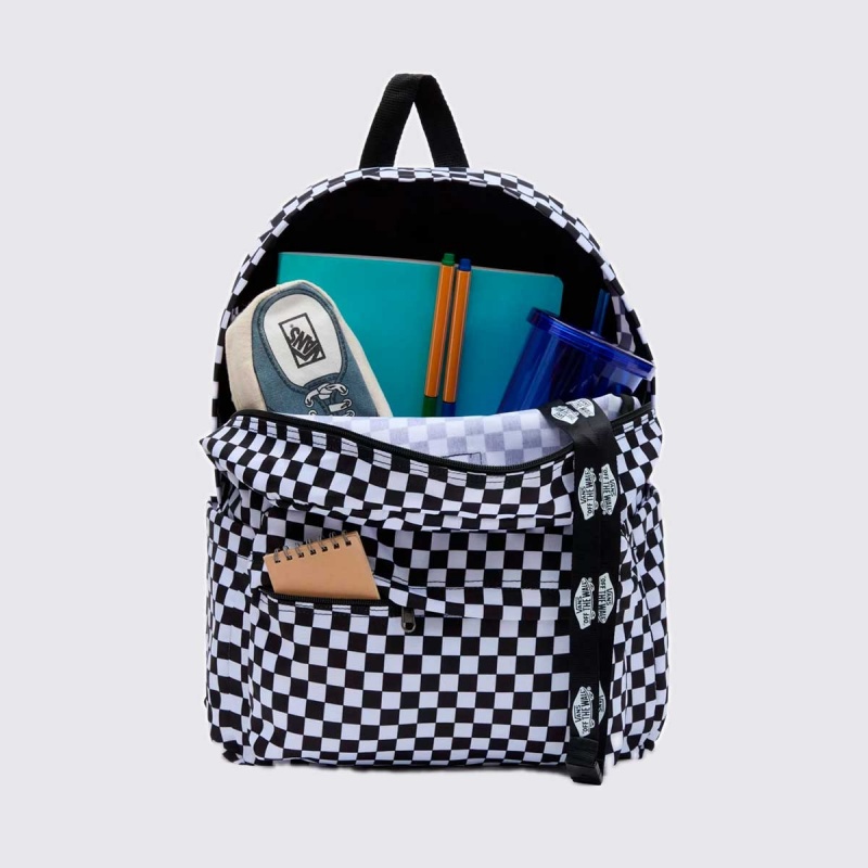 Mochila Vans Old Skool Check Preto