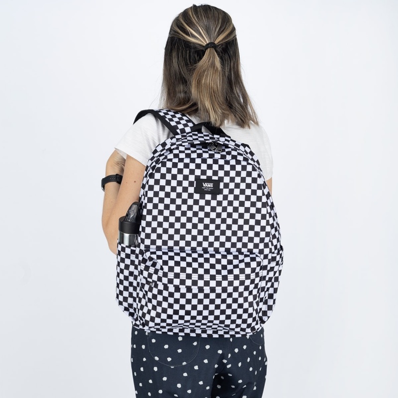 Mochila Vans Old Skool Check Preto