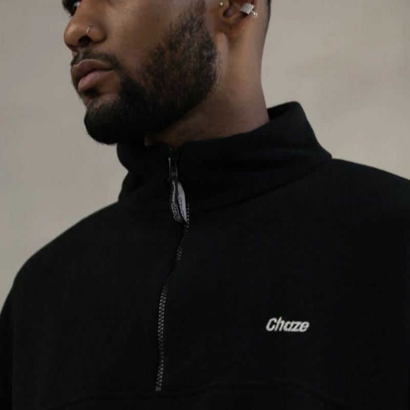 Moletom Fleece Chaze Neck Soft Preto