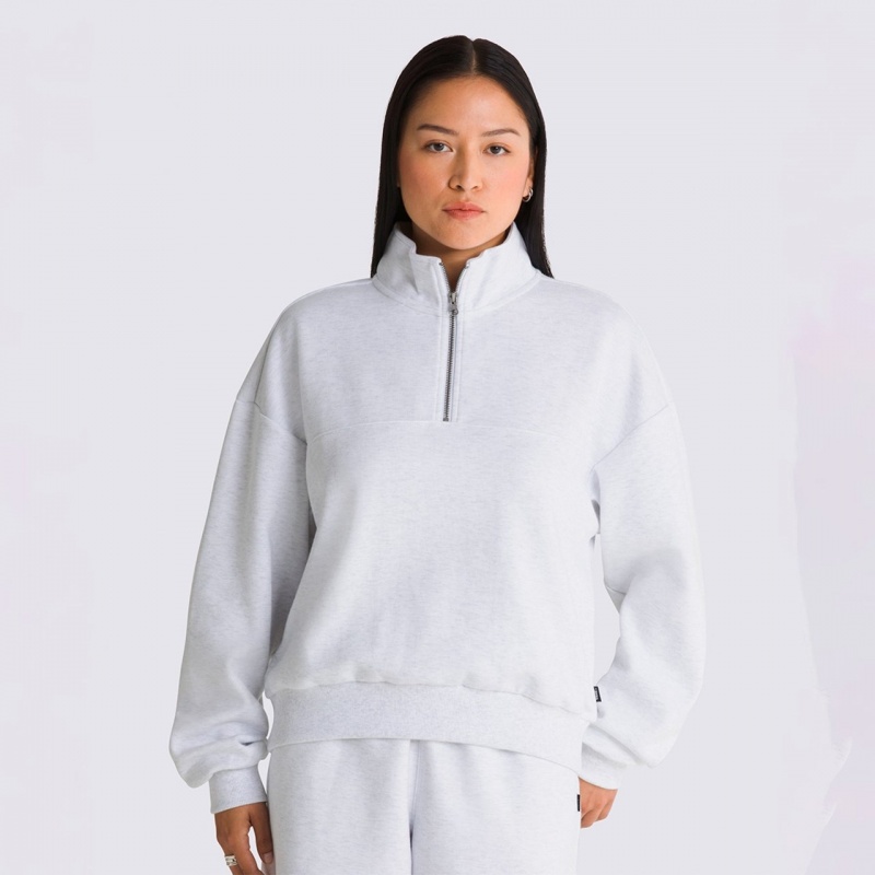 Moletom Vans Elevated Double Knit Mock Neck Cinza