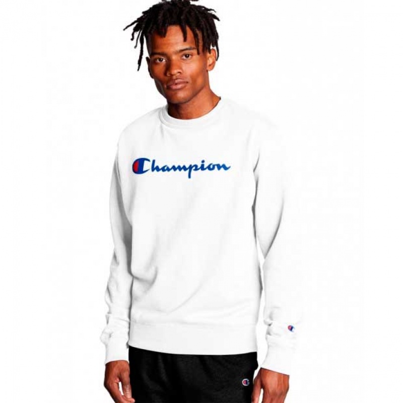 Moletom Champion Script Print Branco