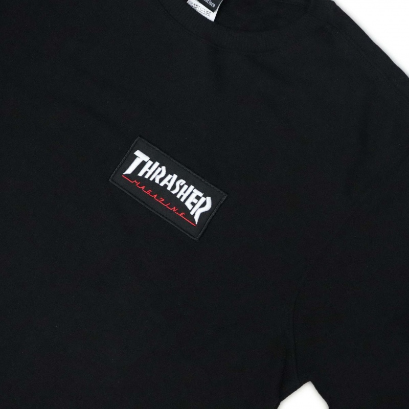 Moletom Thrasher Logo Patch Preto