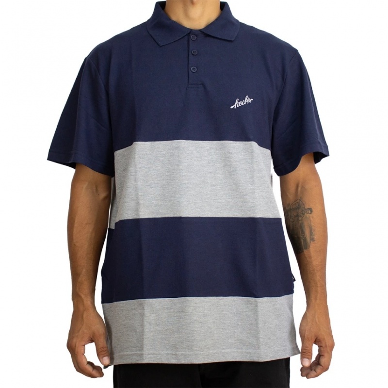 Polo Hocks Colors Recortes Azul