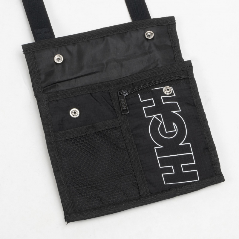 Pochete High Shoulder Bag Sack Preto