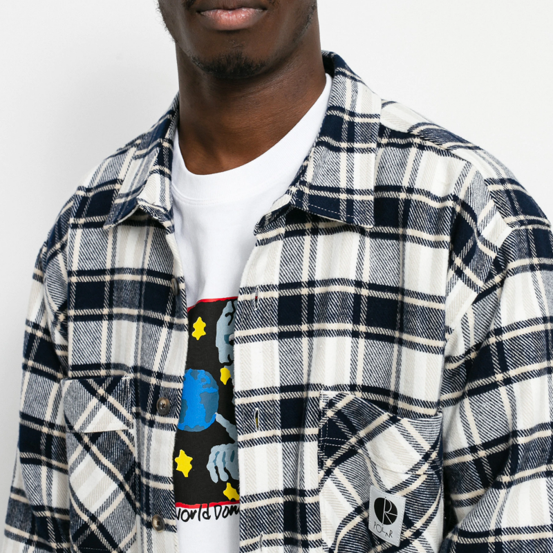 Camisa Polar Flannel Azul Escuro