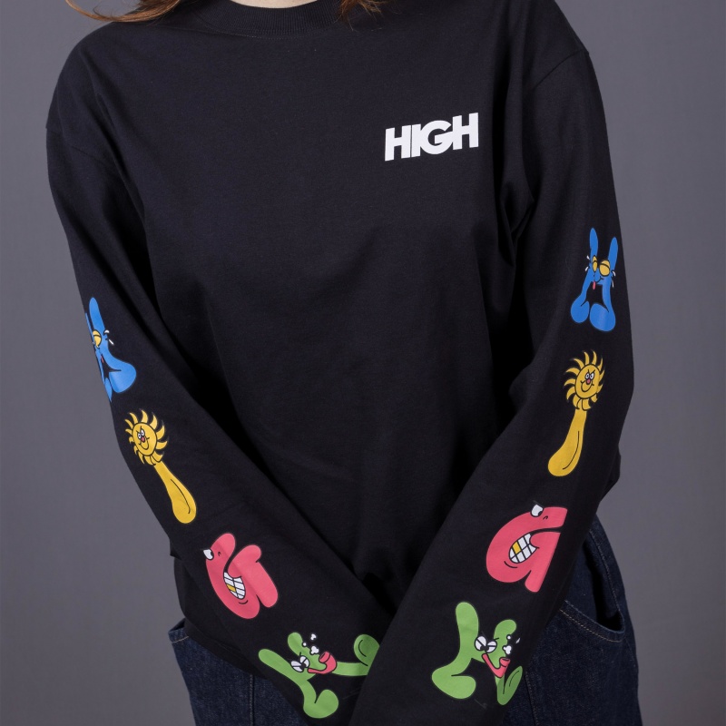 Camiseta Manga Longa High Goofy Preto