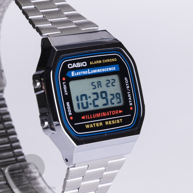 RELGIO CASIO A168WA-1WDF PRATA