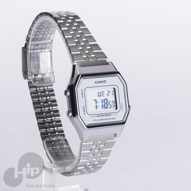 RELGIO CASIO LA680WA-7DF PRATA