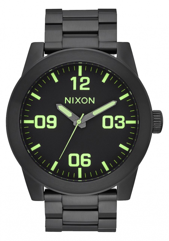 RELGIO NIXON PRETO CORPORAL SS