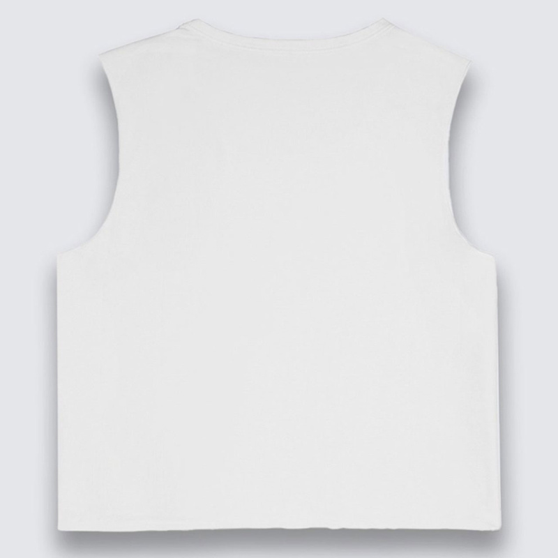 Regata Vans Junior V Muscle Crop Branco