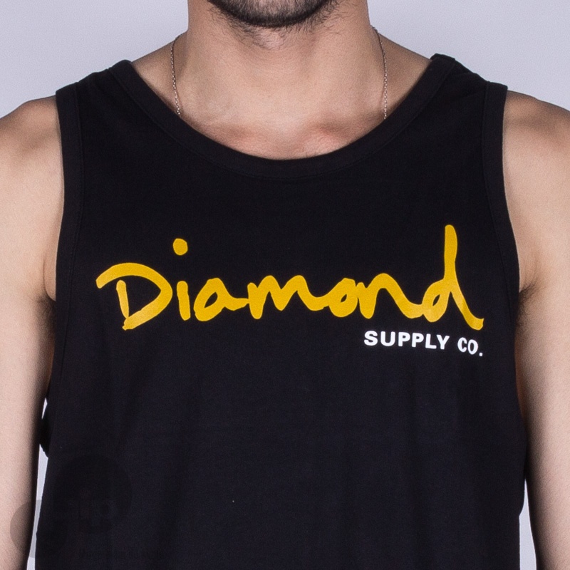 Regata Diamond Og Script Tank Preta