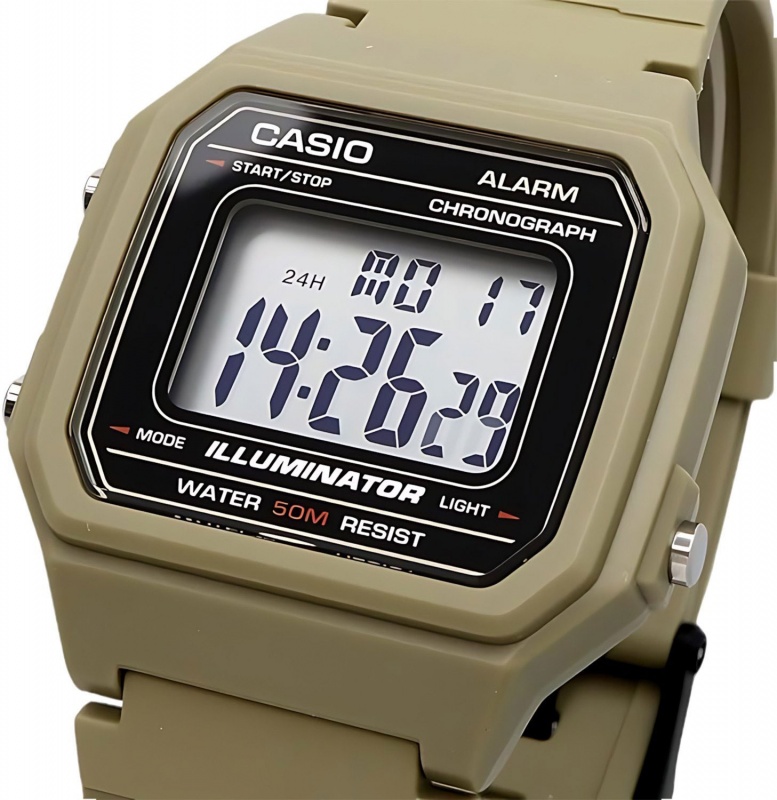 Relgio Casio W-217H-5AVDF Bege