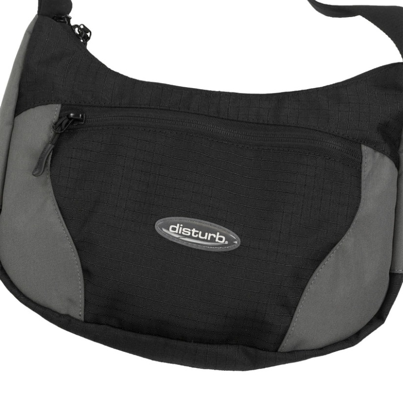 Pochete Disturb Ripstop Messenger Bag Preto
