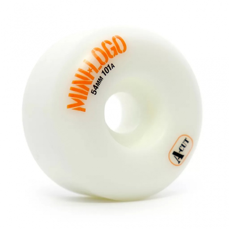 Roda Mini Logo 54Mm A-Cut Branca