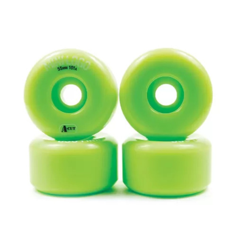 Roda Mini Logo 55mm A-Cut 101A Verde