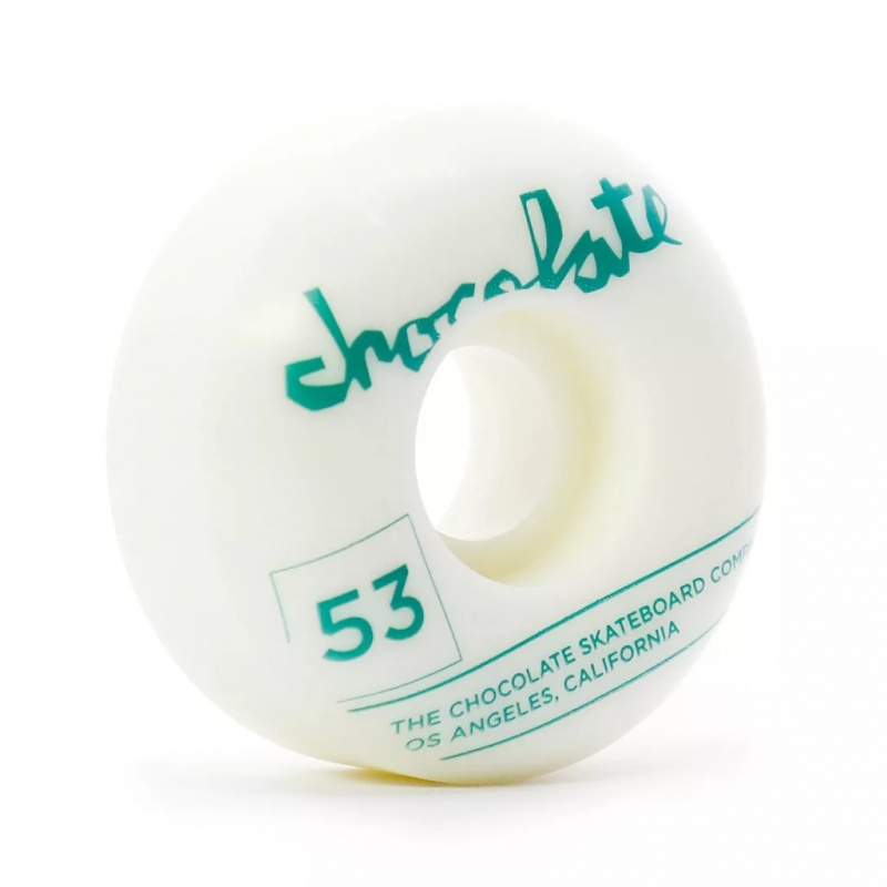 Roda Chocolate 53mm Team Stout Branco
