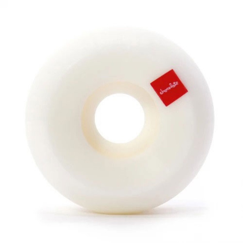 Roda Chocolate 53mm Lost Chunk Branco e Preto