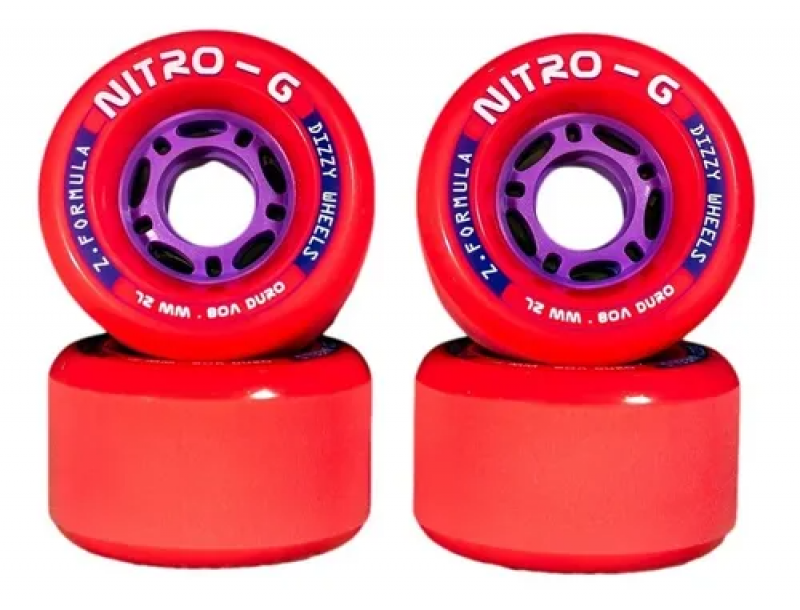 Roda Dizzy 72mm Nitro-G Rosa