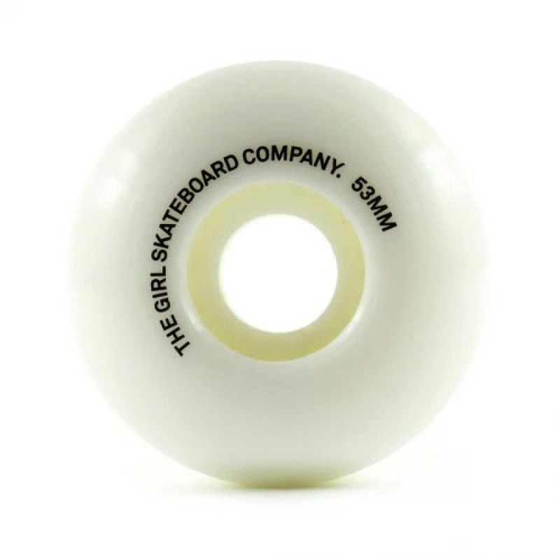 Roda Girl 53mm National Hero Branco/Prata