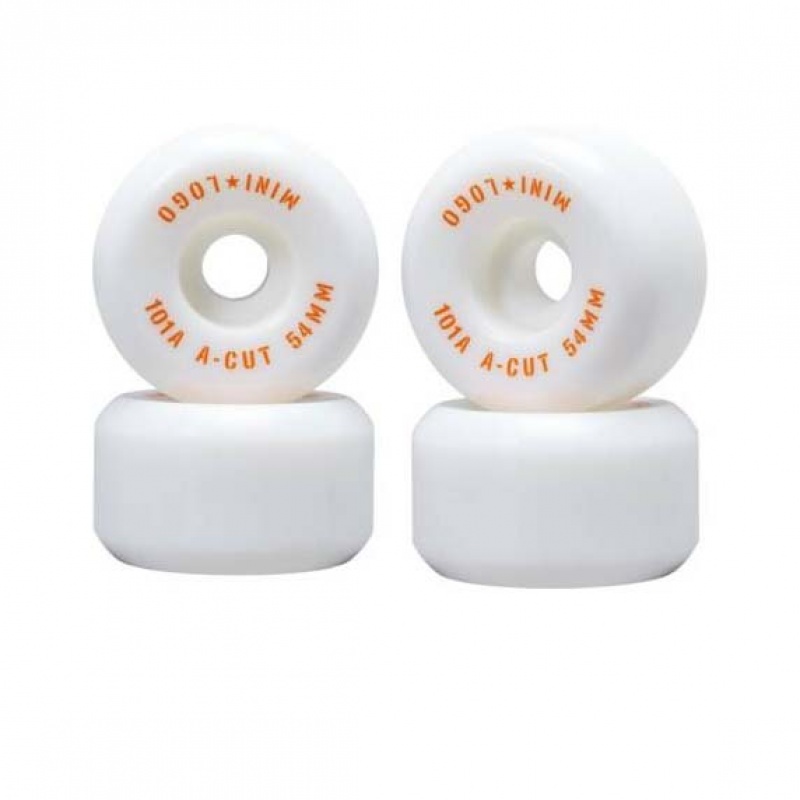 Roda Mini Logo 54mm A-Cut 101A Branco