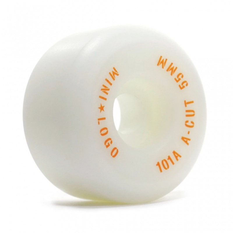 Roda Mini Logo 55mm A-Cut 101A Branco