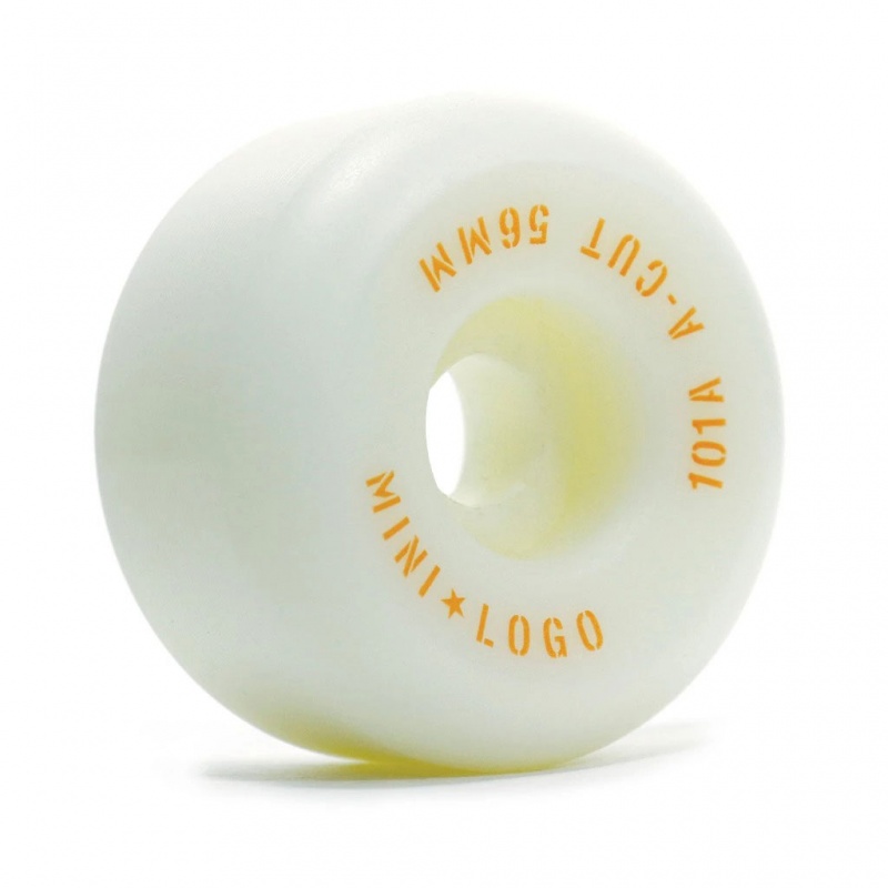 Roda Mini Logo 56mm A-Cut 101A Branco