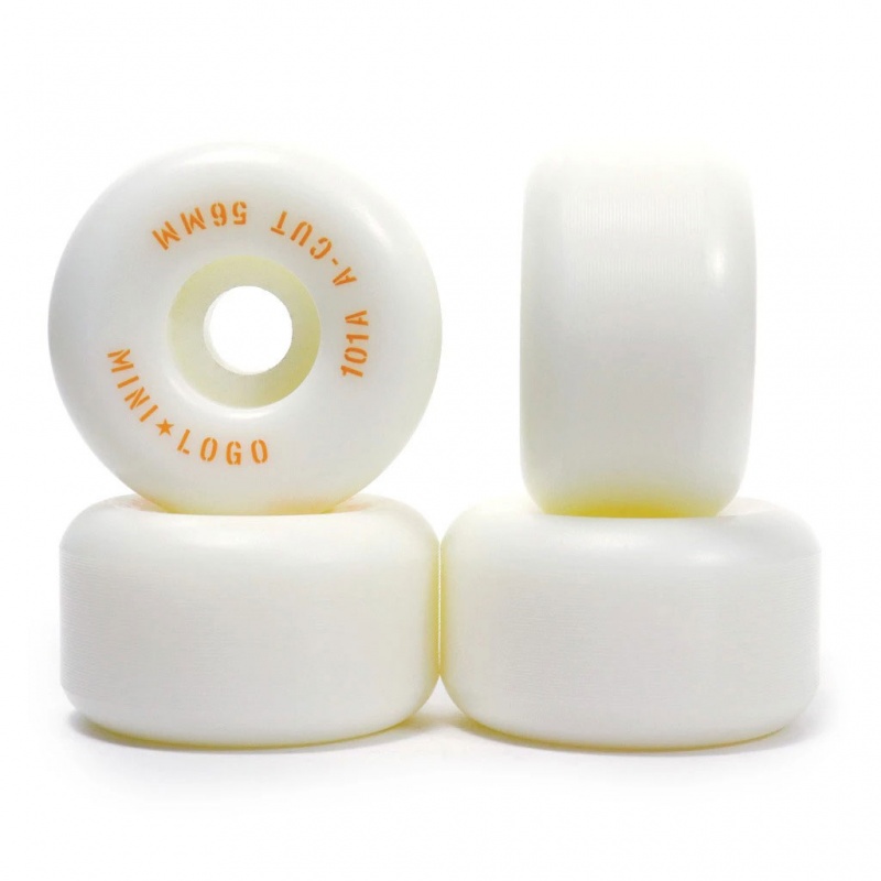 Roda Mini Logo 56mm A-Cut 101A Branco