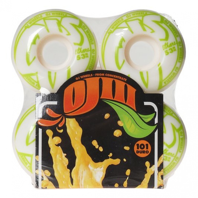 Roda Oj 53mm Concentrates Branco/Verde