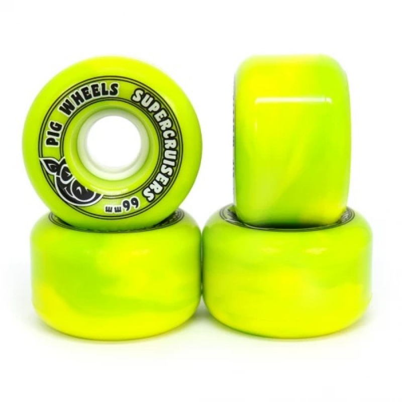 Roda Pig 66mm Super Cruiser Verde