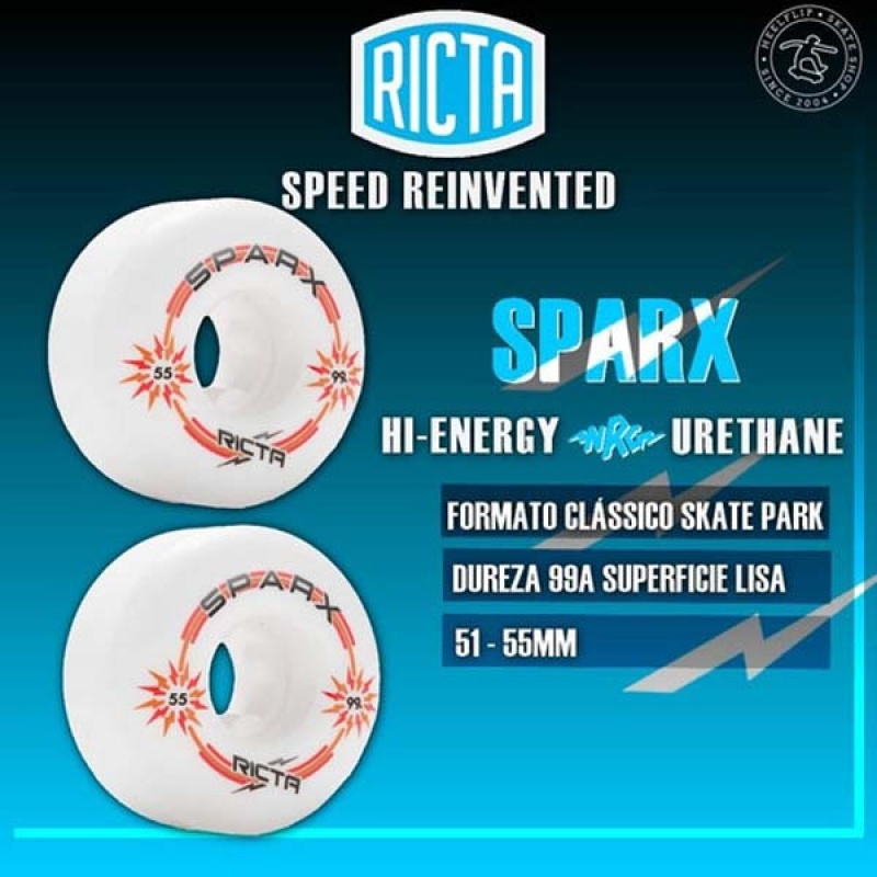 Roda Ricta 55mm Sparx Shr Branco