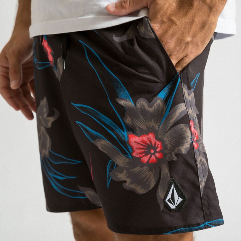 Bermuda Volcom Island Time Preto