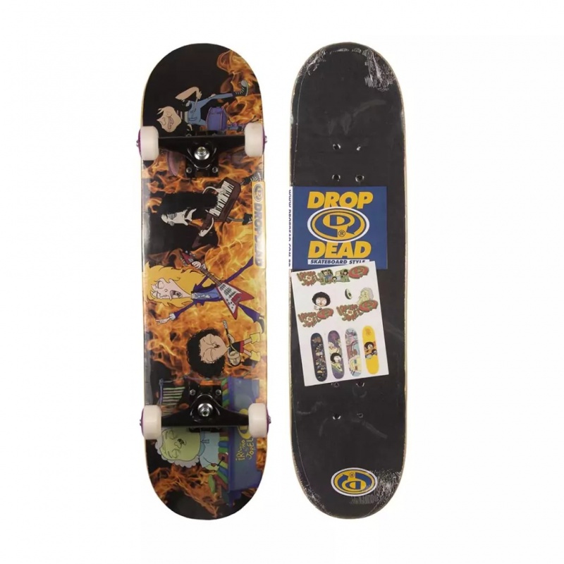 Skate Montado Drop Dead Irmo Do Jorel Rock Multicolorido