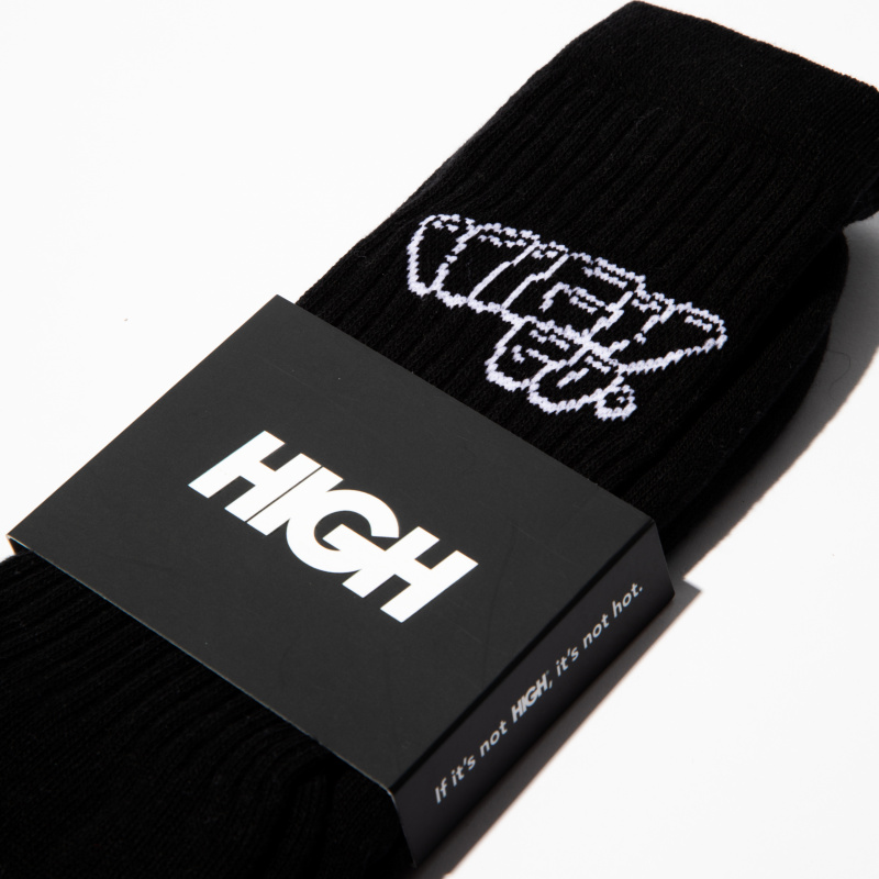 Meia High Graff Preto