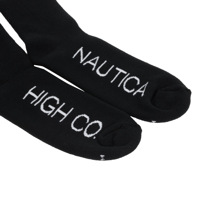 Meia High x Nautica Preto