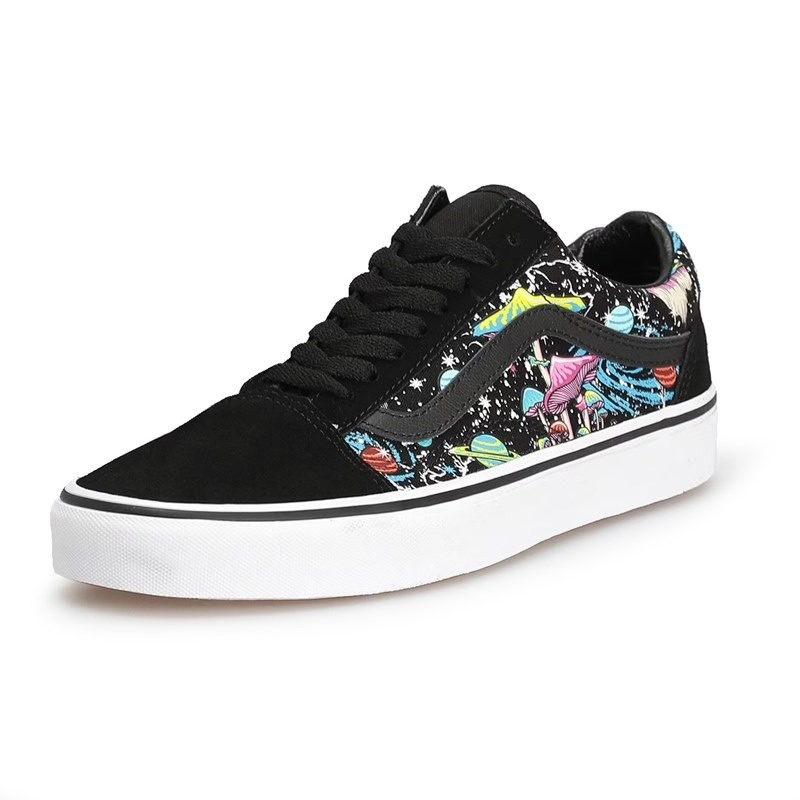 TENIS FEM VANS OLD SKOOL GLOW PRETO