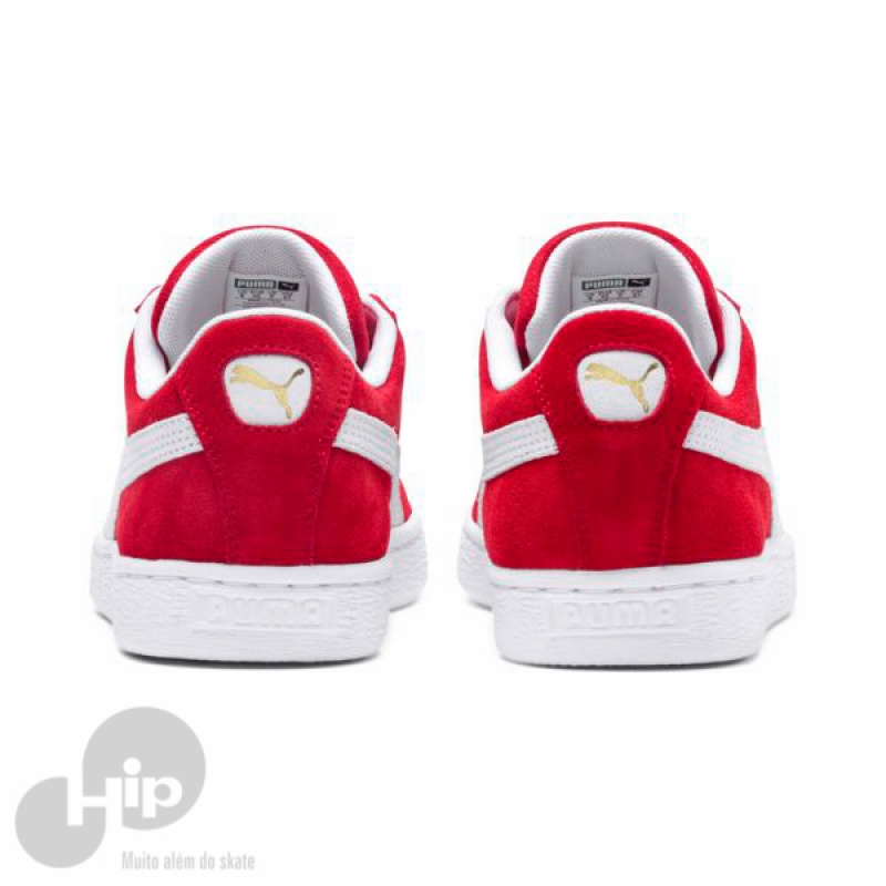 puma vermelho suede