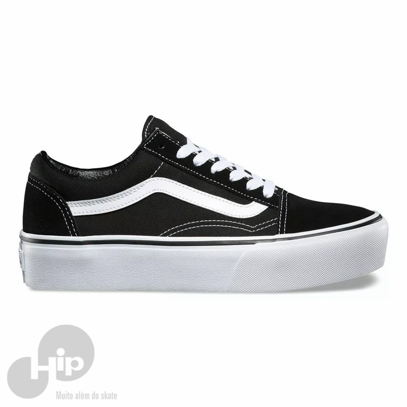 TNIS VANS OLD SKOOL PLATAFORMA PRETO