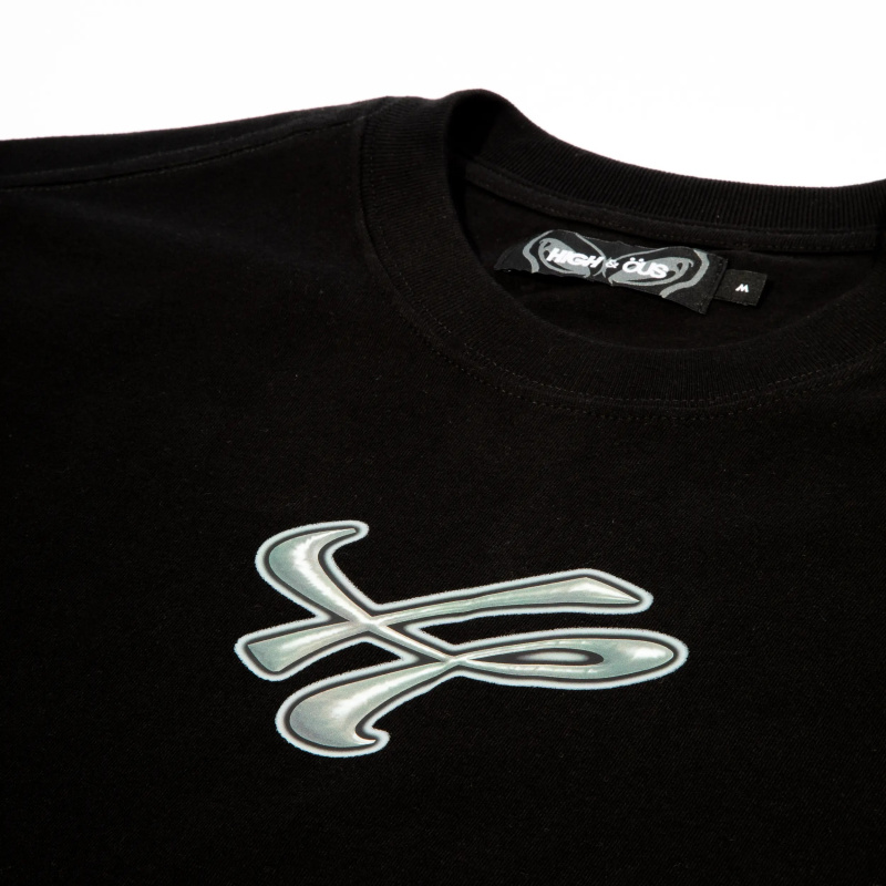 Camiseta High x Ous Tag Preto