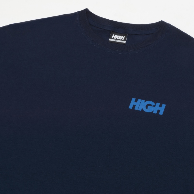 Camiseta High Logo Azul Escuro