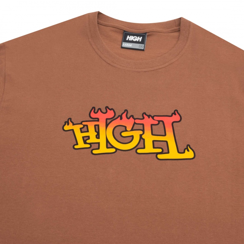 Camiseta High Think Marrom