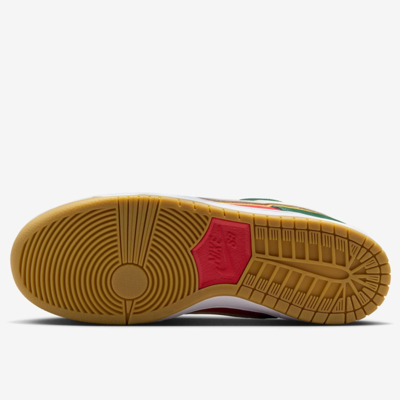Tnis Nike Sb Dunk Low Premium Vermelho e Verde Seattle Super Sonics