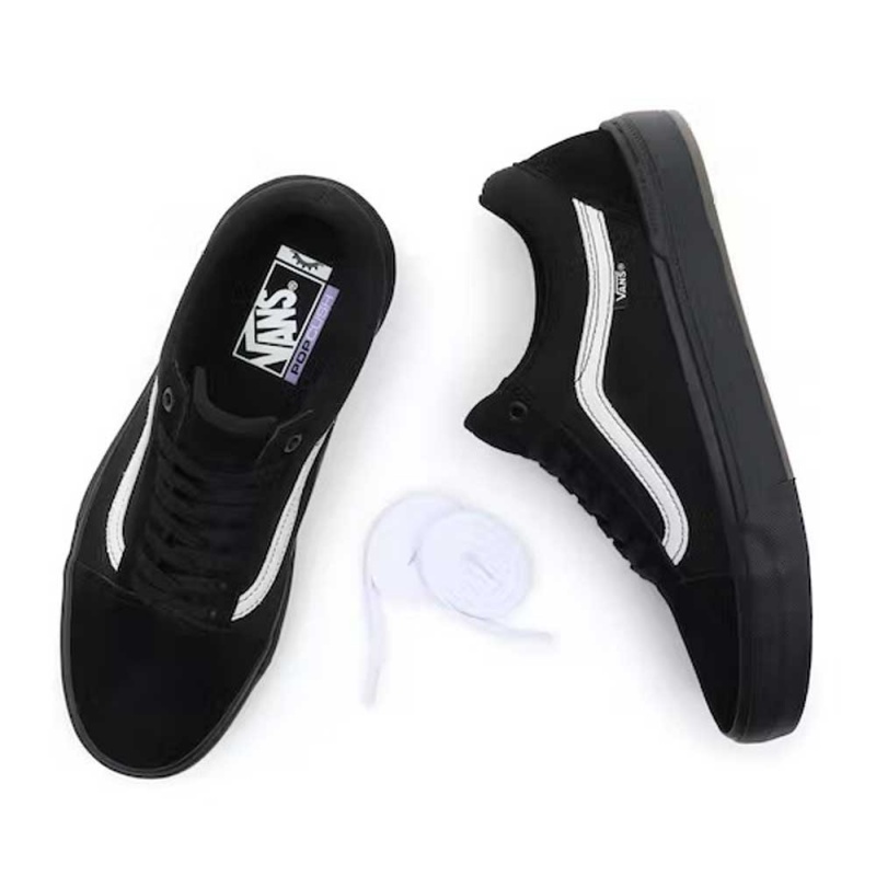 Tenis vans sola preta cheap