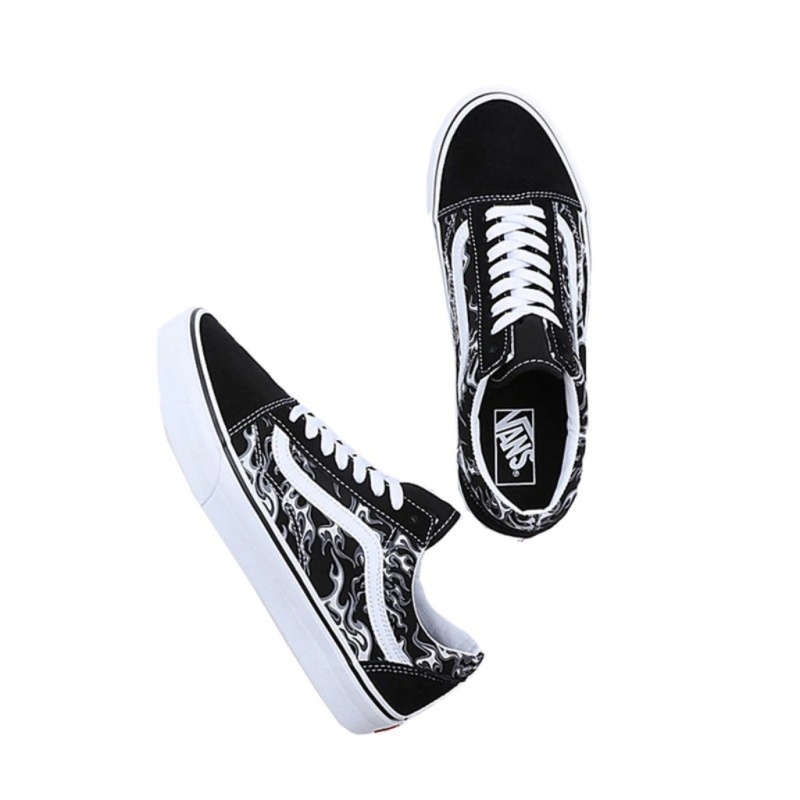 Tnis Vans Old Skool Flames Preto